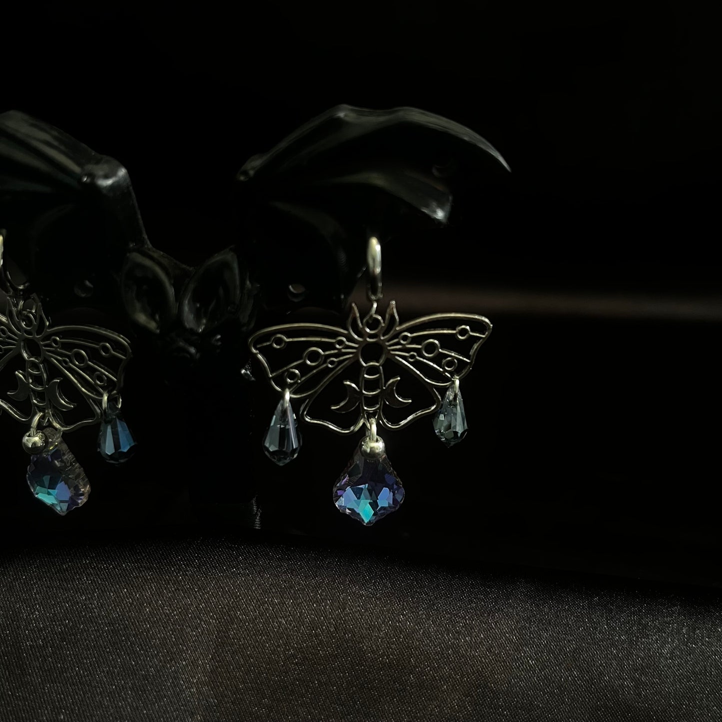 moth earrings