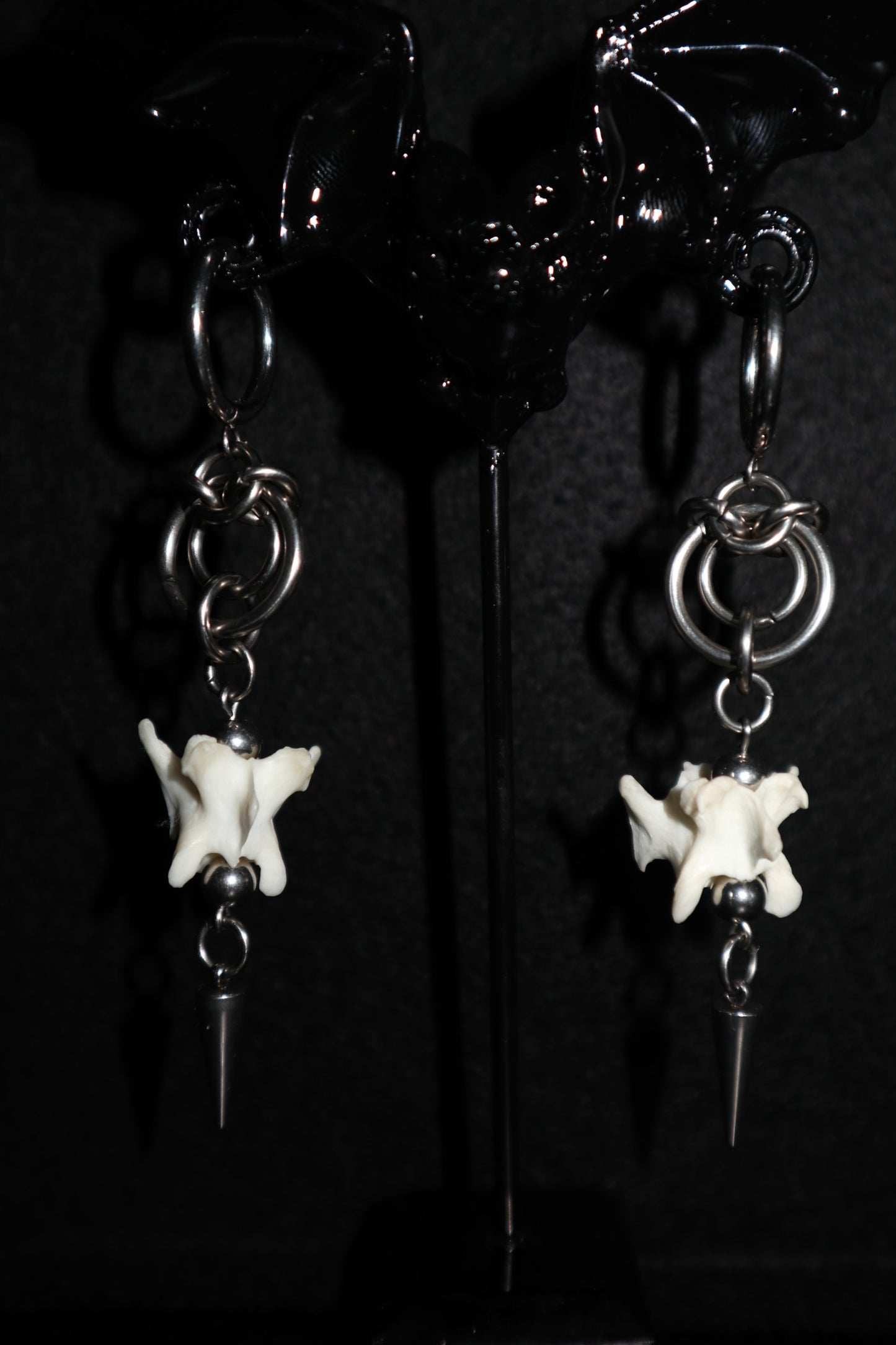 Bone earrings