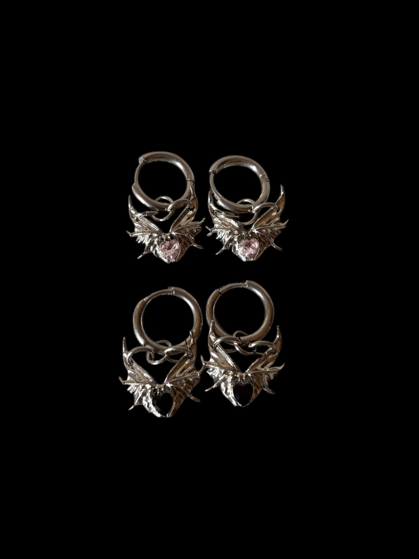 Baby bat earrings