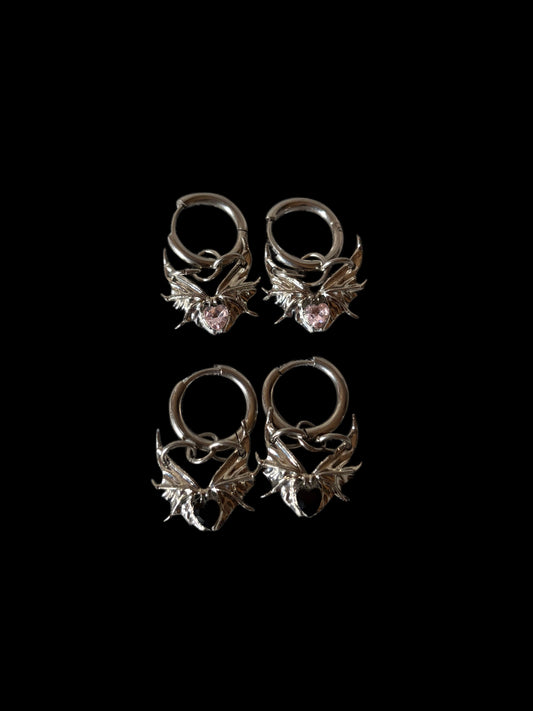 Baby bat earrings