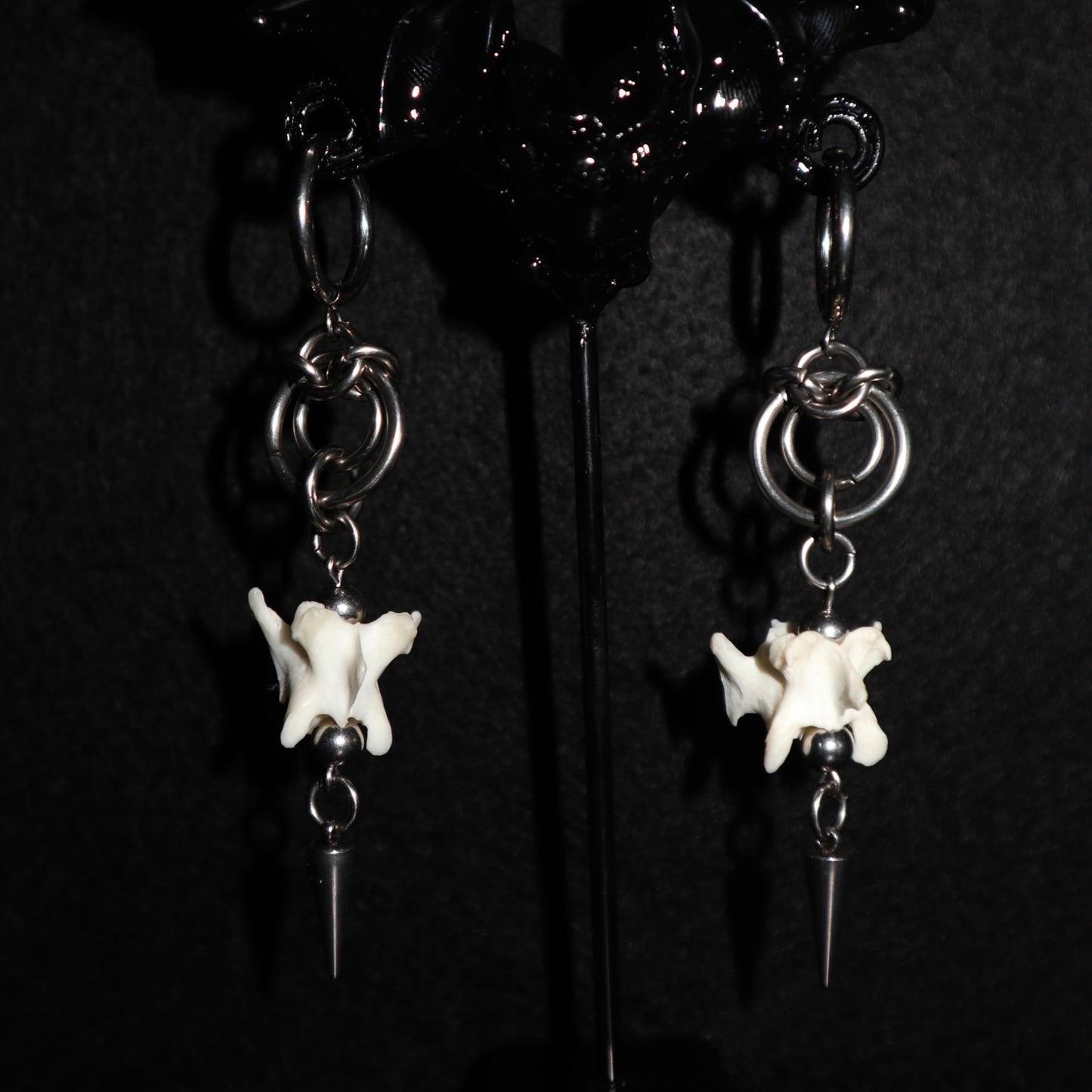 Bone earrings
