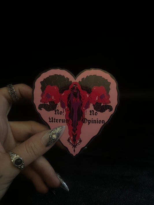 no uterus, no opinion sticker
